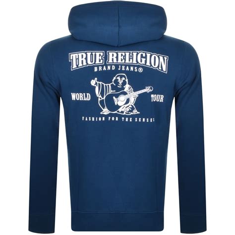 true religion blue hoodie